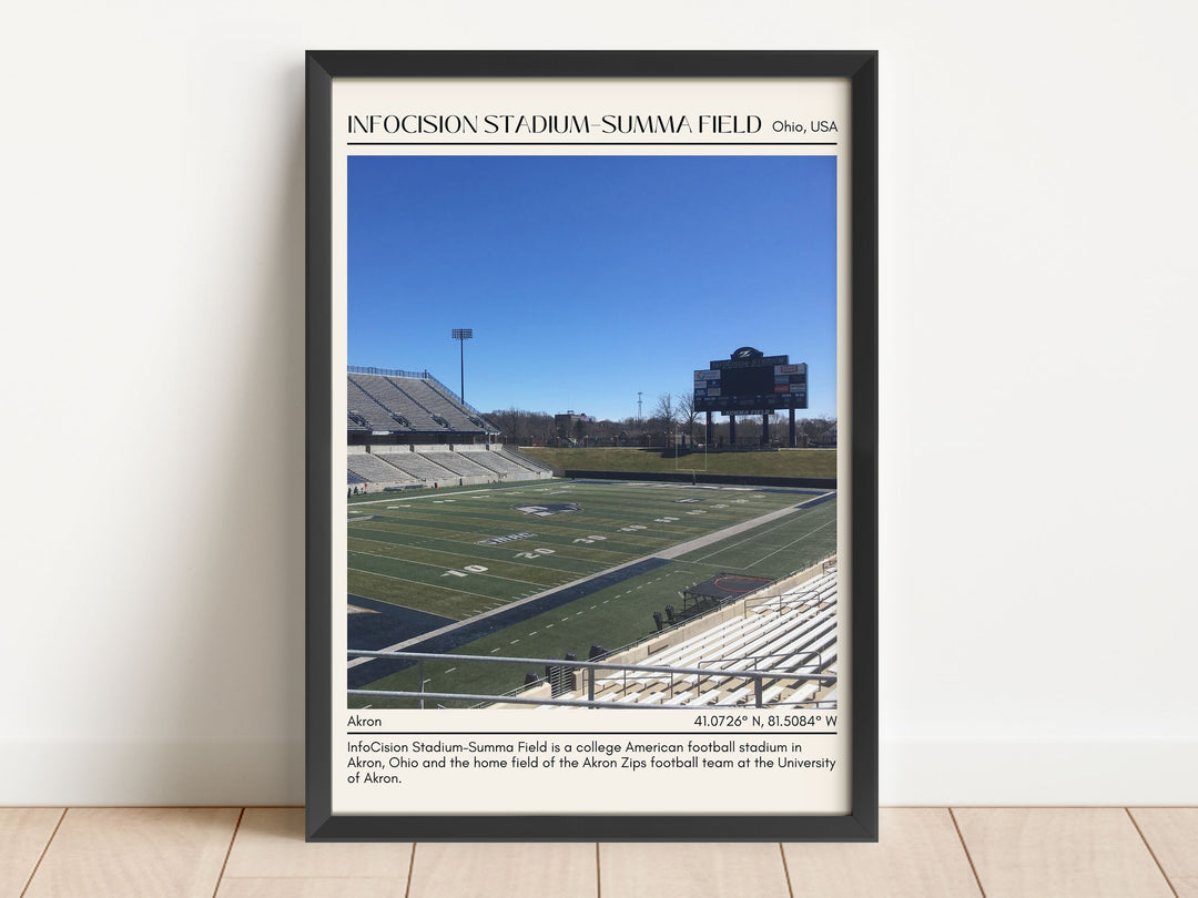 InfoCision Stadium–Summa Field Football Minimal Wall Art