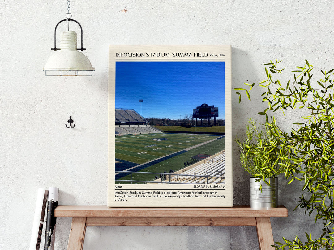 InfoCision Stadium–Summa Field Football Minimal Wall Art