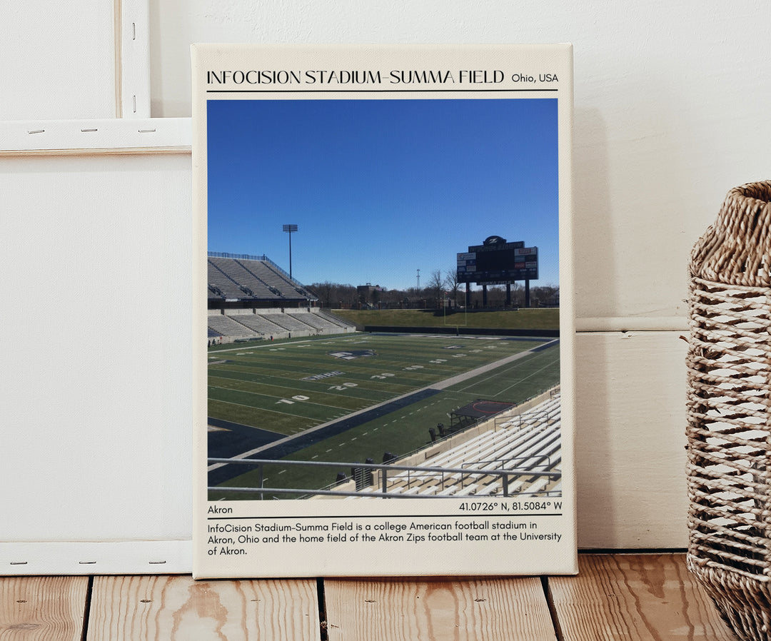 InfoCision Stadium–Summa Field Football Minimal Wall Art