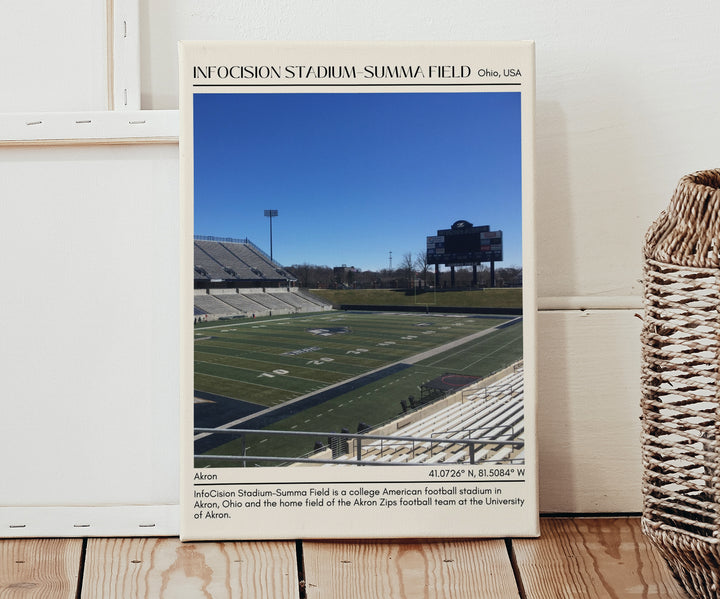 InfoCision Stadium–Summa Field Football Minimal Wall Art