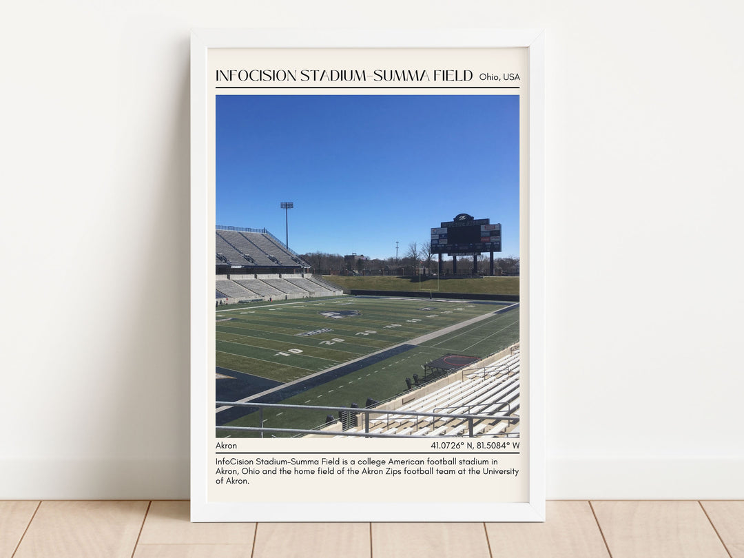 InfoCision Stadium–Summa Field Football Minimal Wall Art