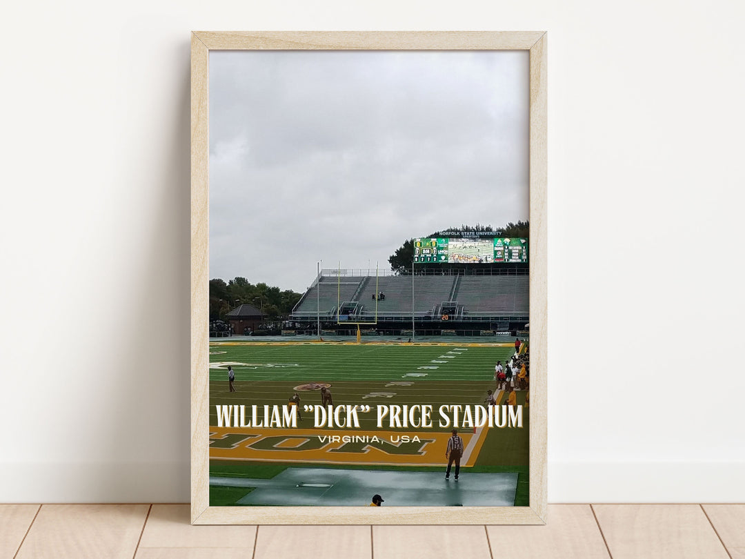 William "Dick" Price Stadium Football Wall Art