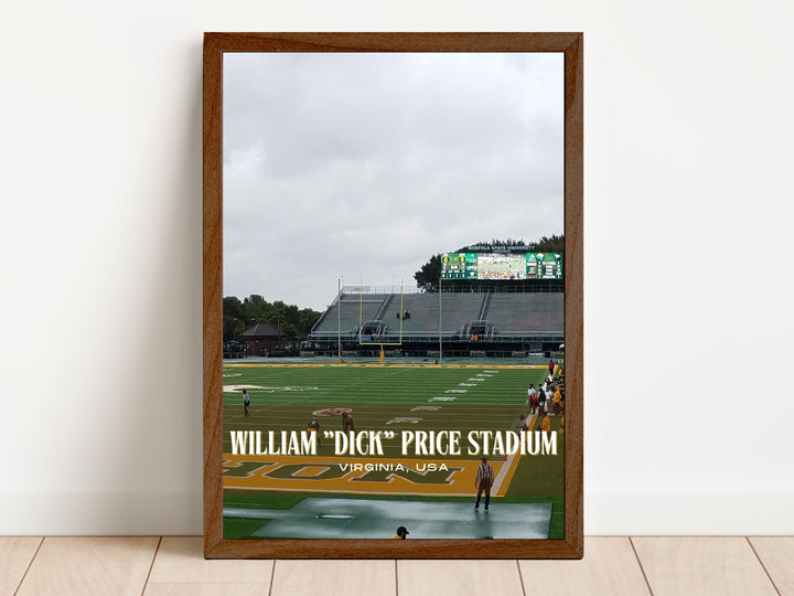 William "Dick" Price Stadium Football Wall Art