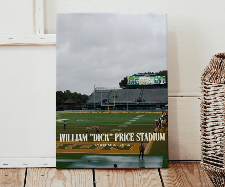 William "Dick" Price Stadium Football Wall Art