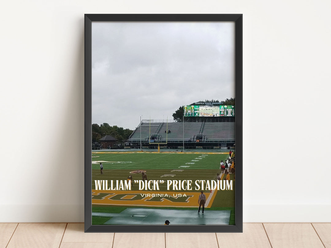 William "Dick" Price Stadium Football Wall Art