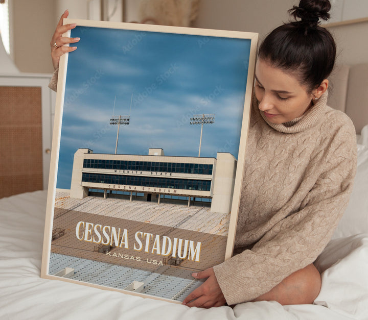 Cessna Stadium Football Wall Art