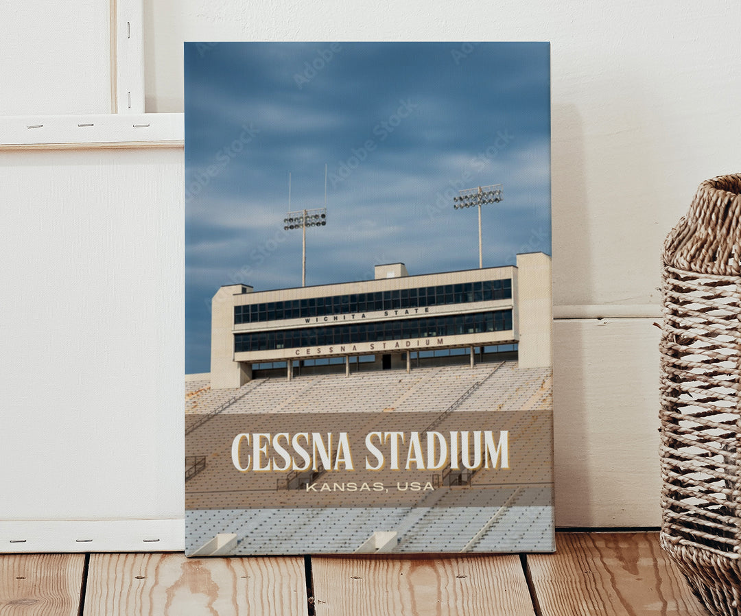 Cessna Stadium Football Wall Art