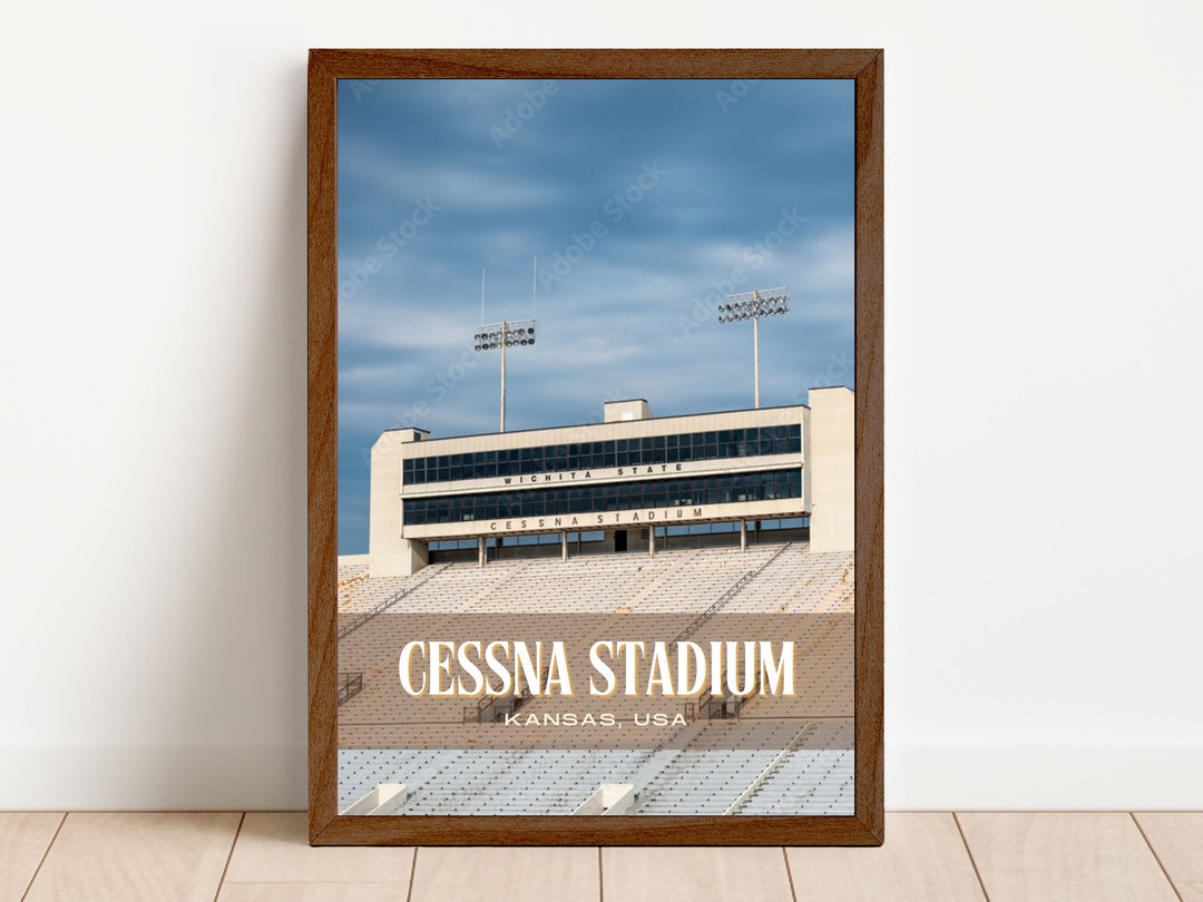 Cessna Stadium Football Wall Art