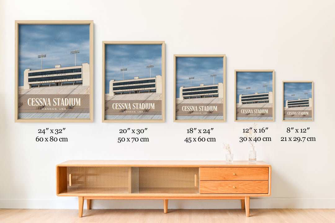 Cessna Stadium Football Wall Art