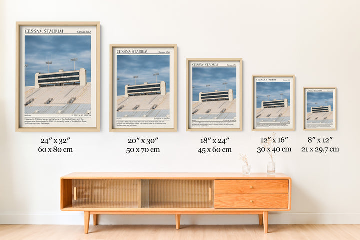 Cessna Stadium Football Minimal Wall Art