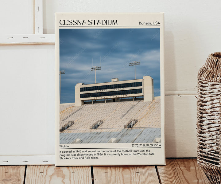 Cessna Stadium Football Minimal Wall Art