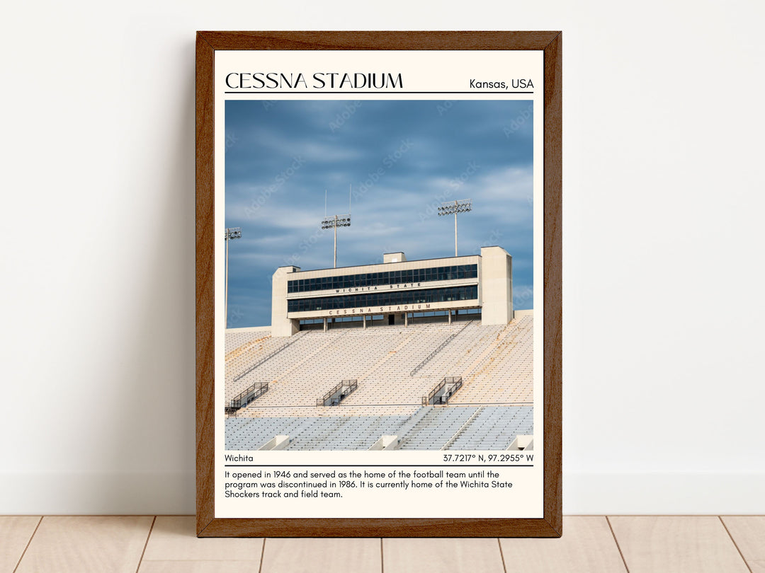 Cessna Stadium Football Minimal Wall Art