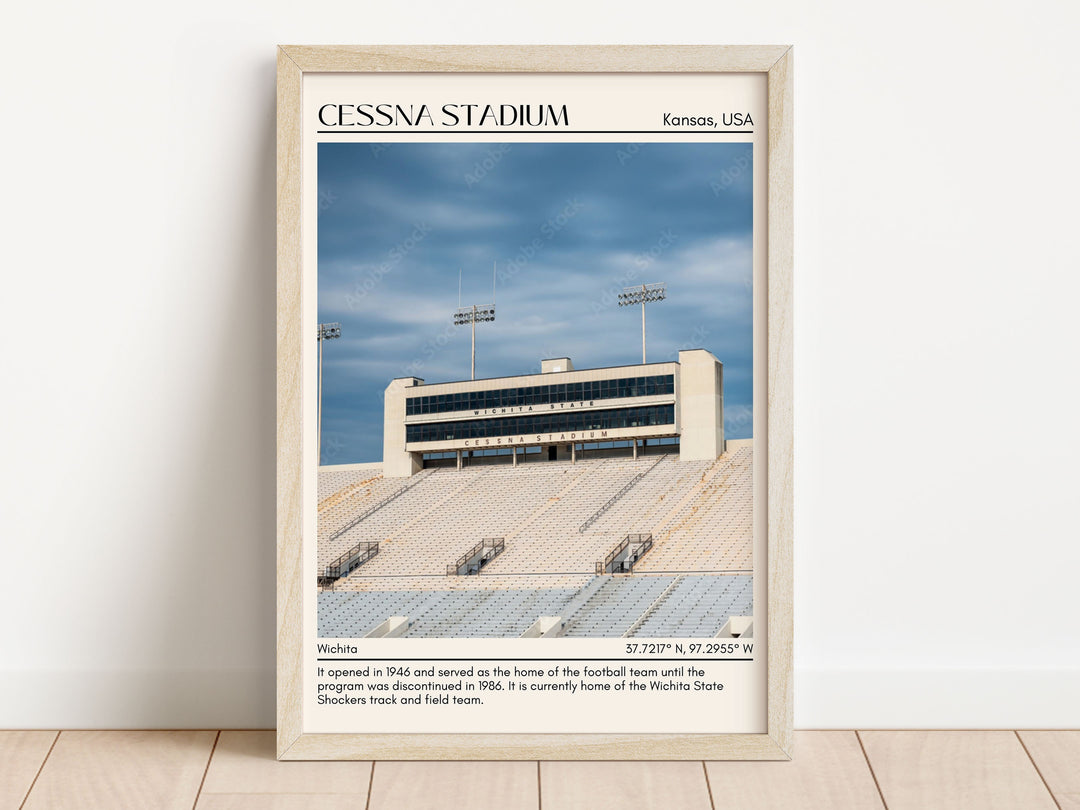 Cessna Stadium Football Minimal Wall Art