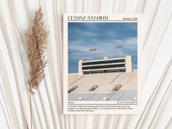 Cessna Stadium Football Minimal Wall Art