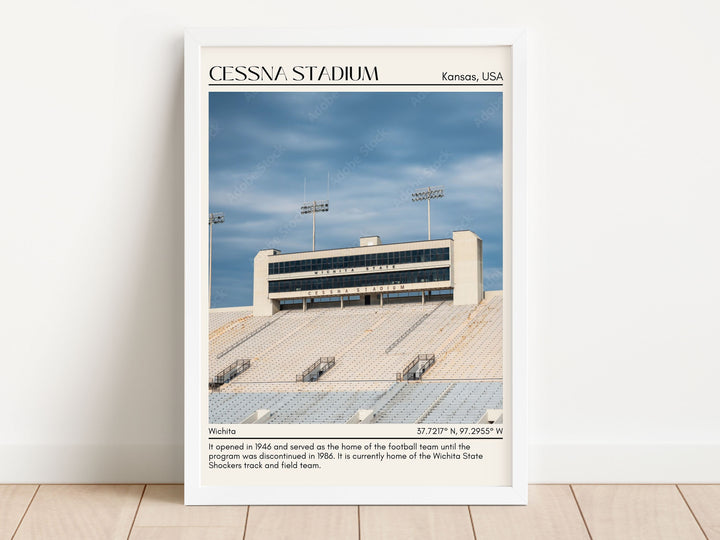 Cessna Stadium Football Minimal Wall Art