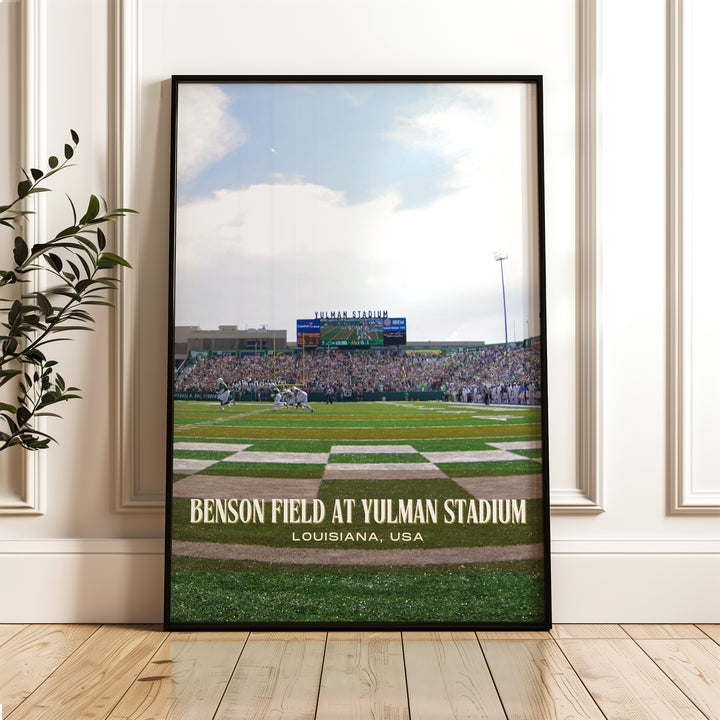 Benson Field at Yulman Stadium Football Wall Art