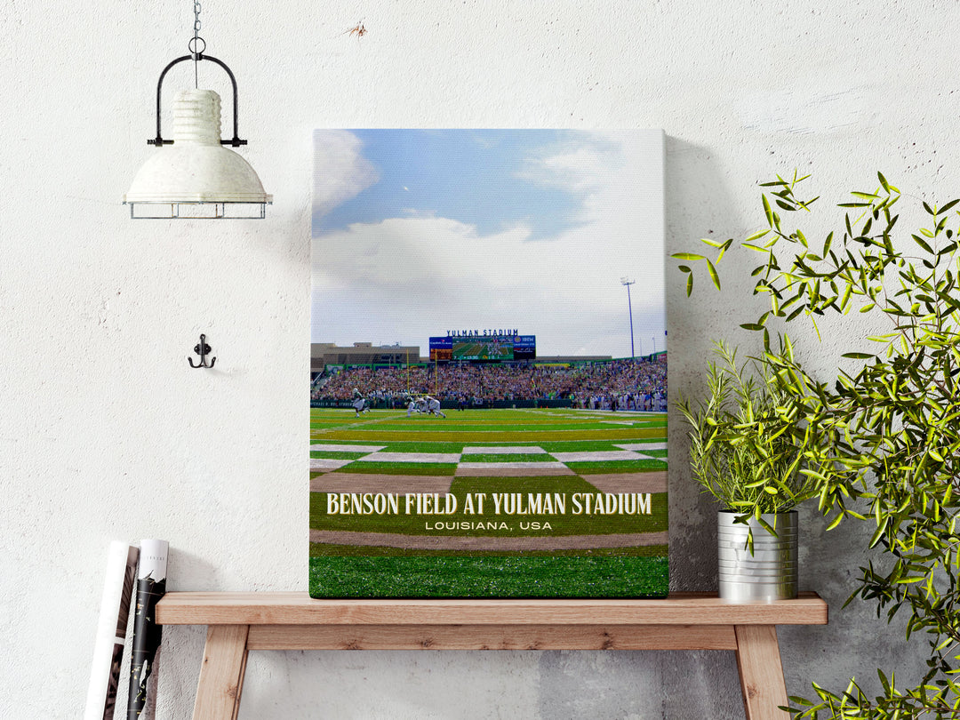 Benson Field at Yulman Stadium Football Wall Art