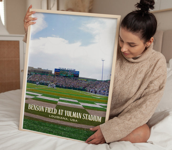 Benson Field at Yulman Stadium Football Wall Art