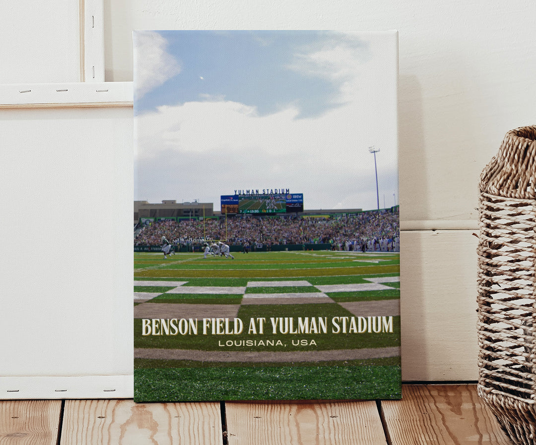 Benson Field at Yulman Stadium Football Wall Art