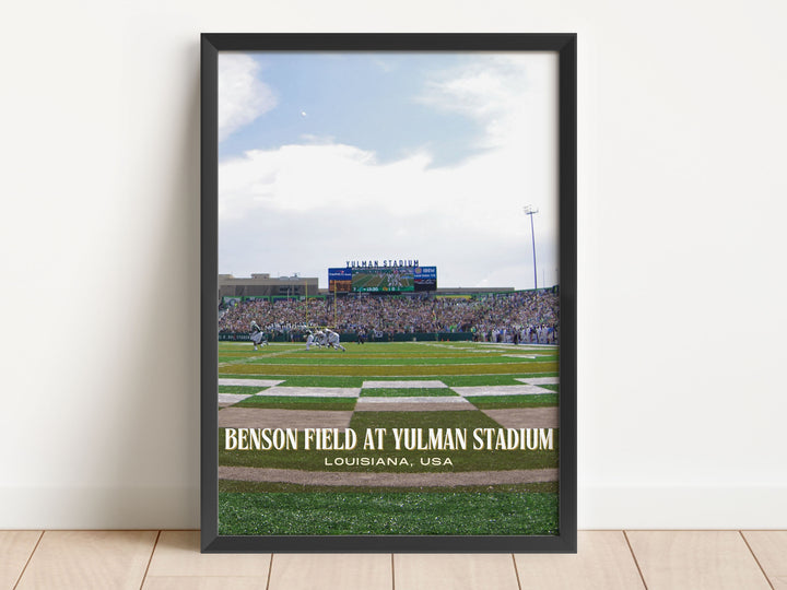 Benson Field at Yulman Stadium Football Wall Art