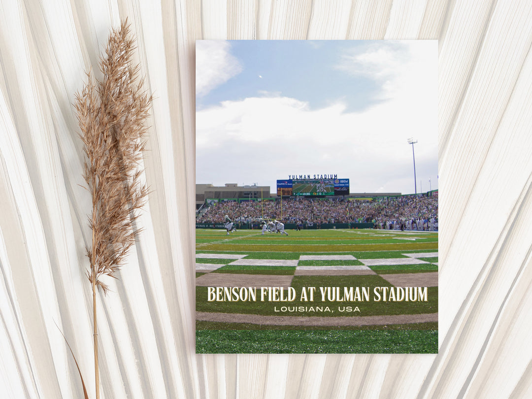 Benson Field at Yulman Stadium Football Wall Art