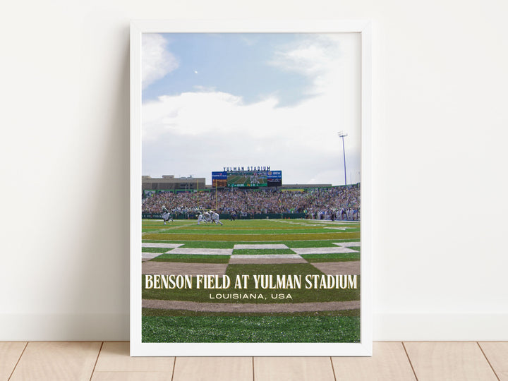 Benson Field at Yulman Stadium Football Wall Art