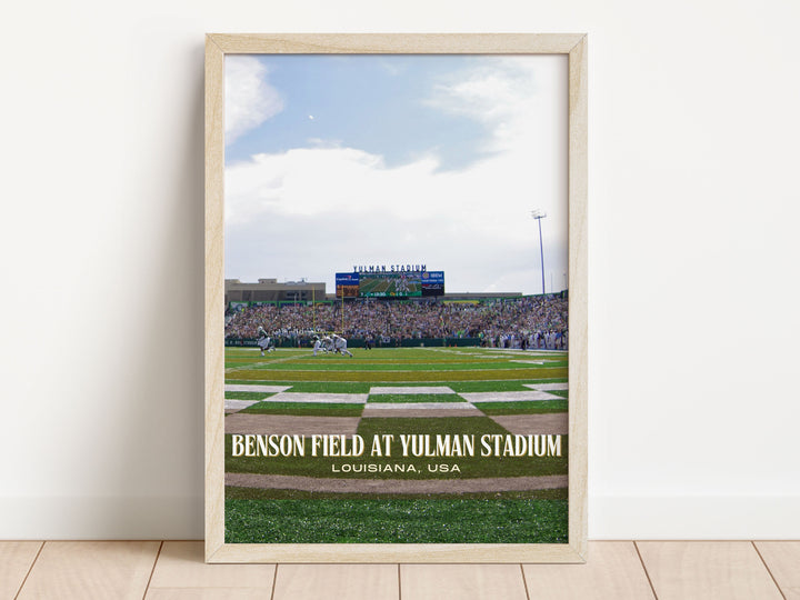 Benson Field at Yulman Stadium Football Wall Art