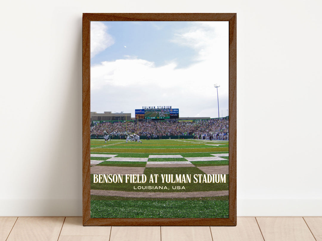 Benson Field at Yulman Stadium Football Wall Art