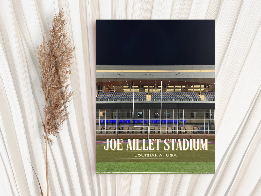 Joe Aillet Stadium Football Wall Art