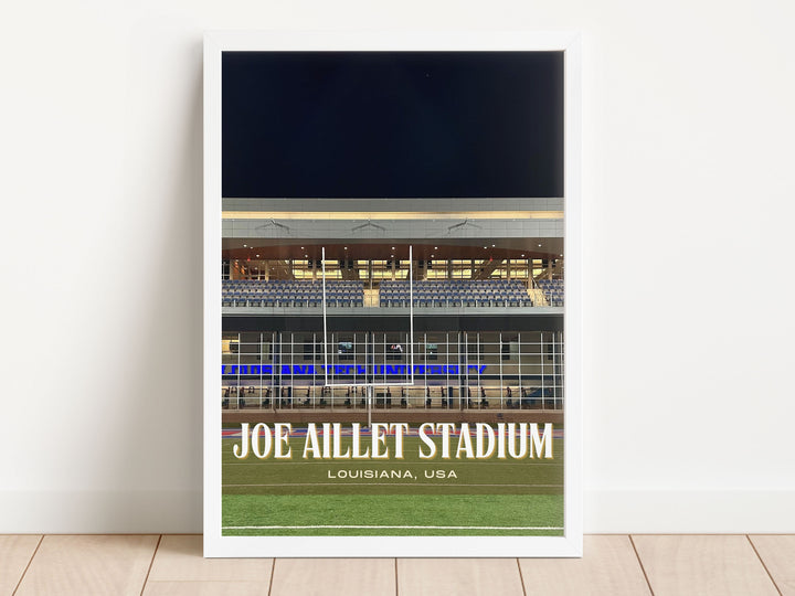 Joe Aillet Stadium Football Wall Art