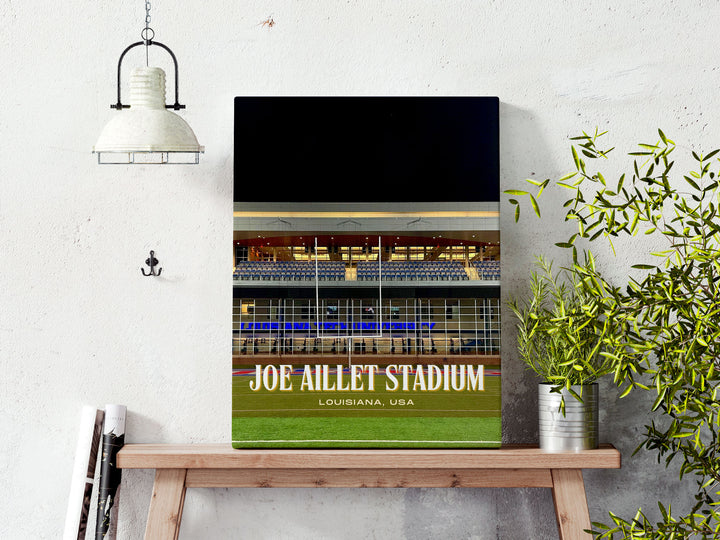 Joe Aillet Stadium Football Wall Art