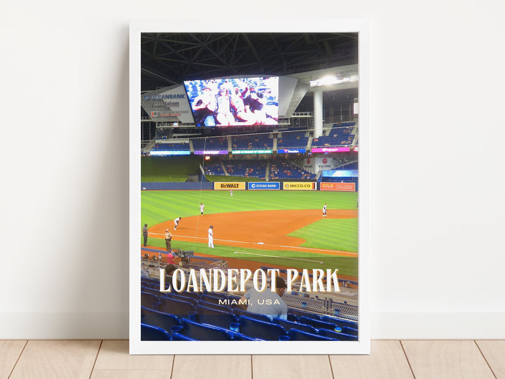 LoanDepot Park Stadium Baseball Wall Art