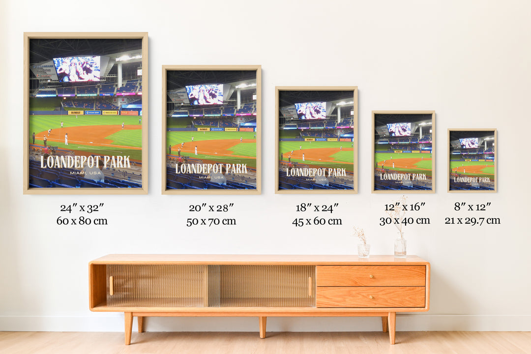 LoanDepot Park Stadium Baseball Wall Art