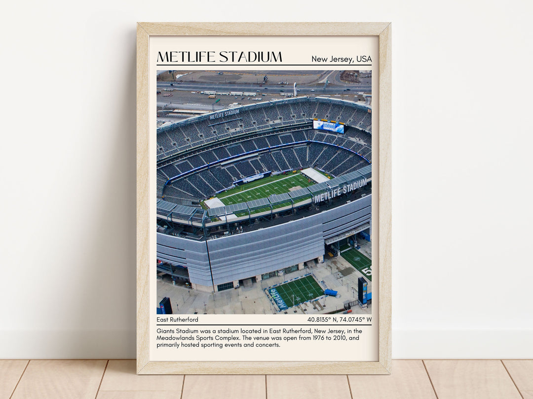 MetLife Stadium Football Minimal Wall Art