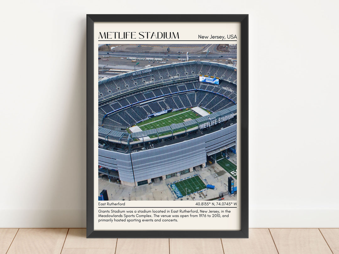 MetLife Stadium Football Minimal Wall Art