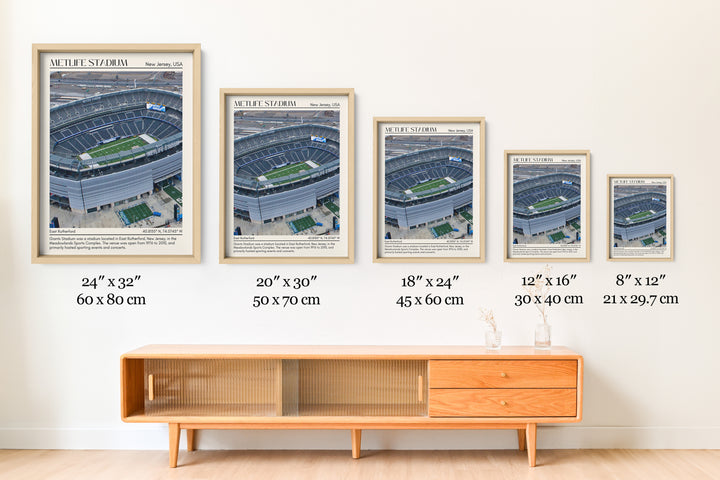 MetLife Stadium Football Minimal Wall Art