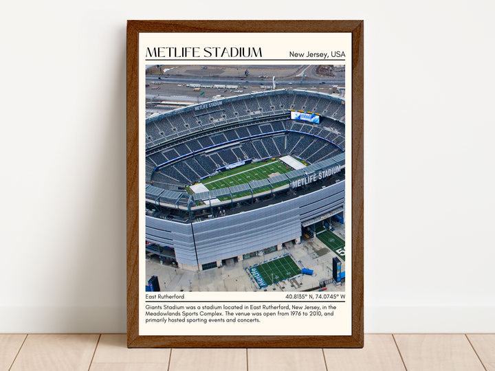 MetLife Stadium Football Minimal Wall Art