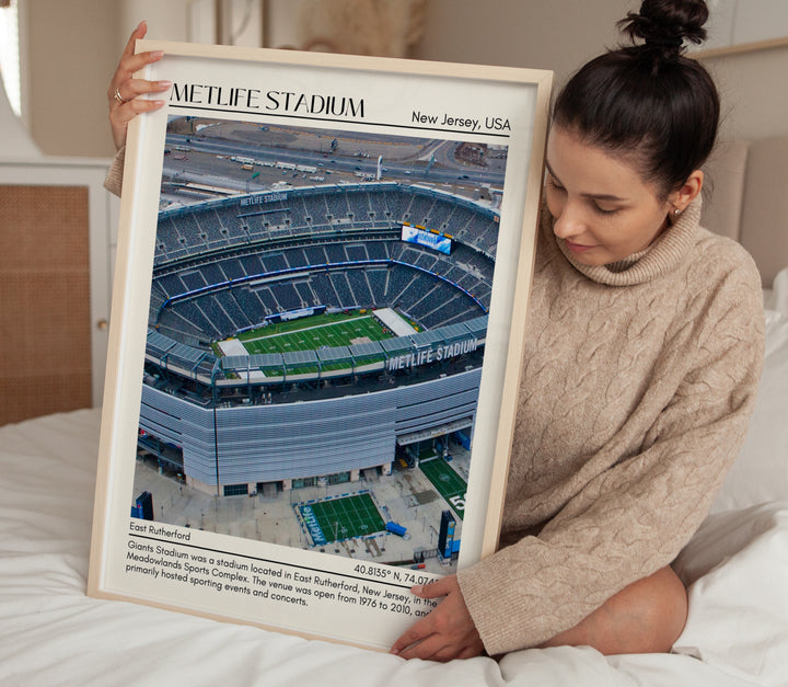 MetLife Stadium Football Minimal Wall Art