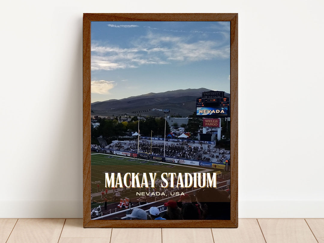 Mackay Stadium Football Wall Art