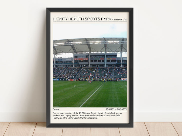 Dignity Health Sports Park Football Minimal Wall Art