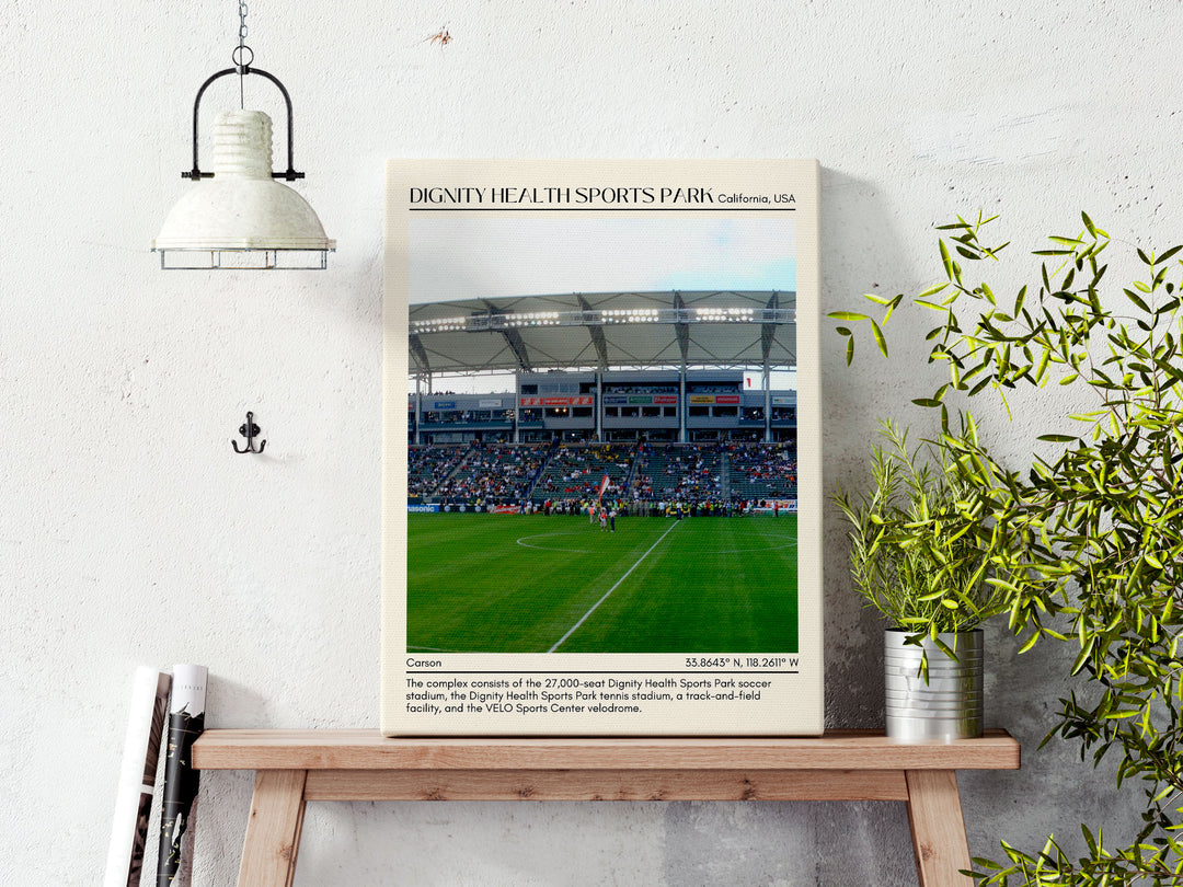 Dignity Health Sports Park Football Minimal Wall Art