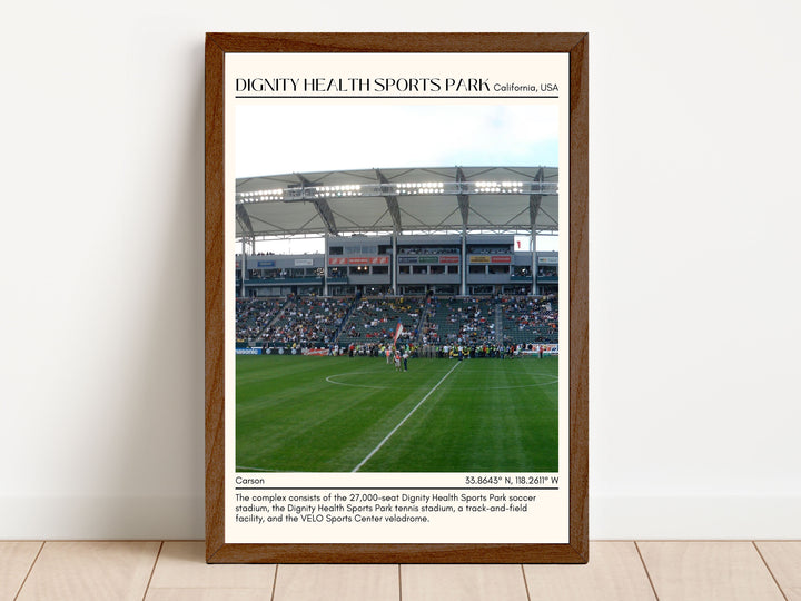 Dignity Health Sports Park Football Minimal Wall Art