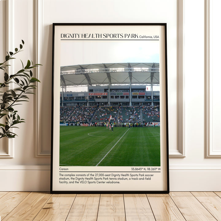 Dignity Health Sports Park Football Minimal Wall Art