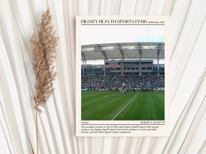 Dignity Health Sports Park Football Minimal Wall Art