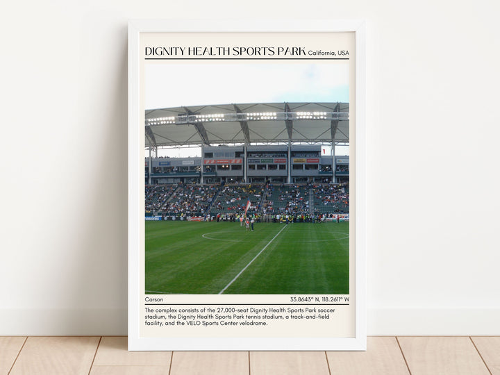 Dignity Health Sports Park Football Minimal Wall Art