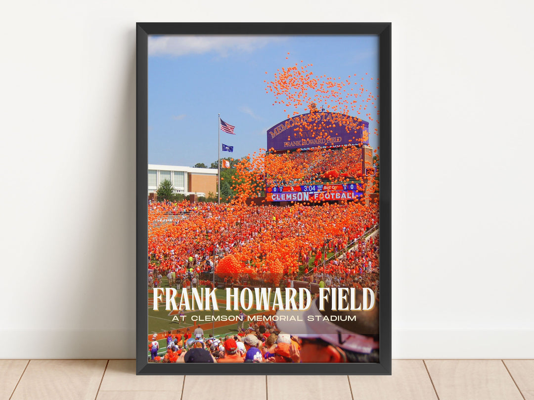 Frank Howard Field Stadium Football Wall Art