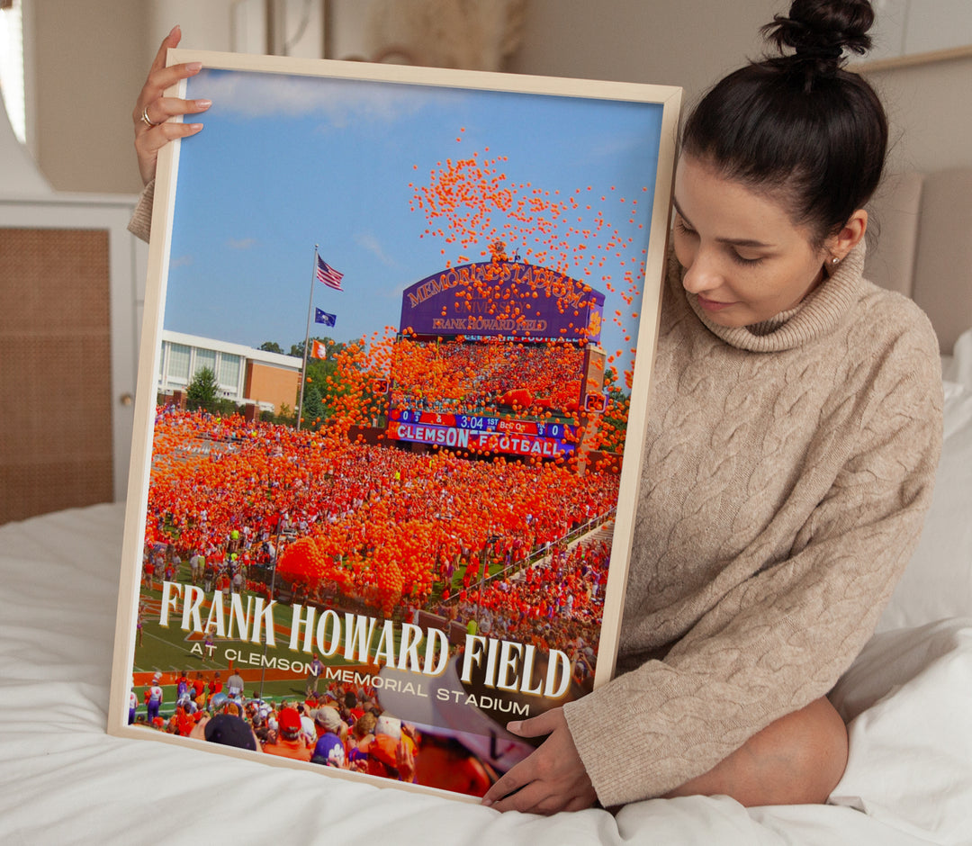 Frank Howard Field Stadium Football Wall Art