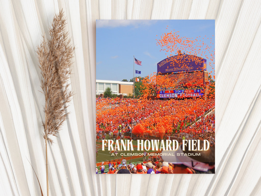 Frank Howard Field Stadium Football Wall Art