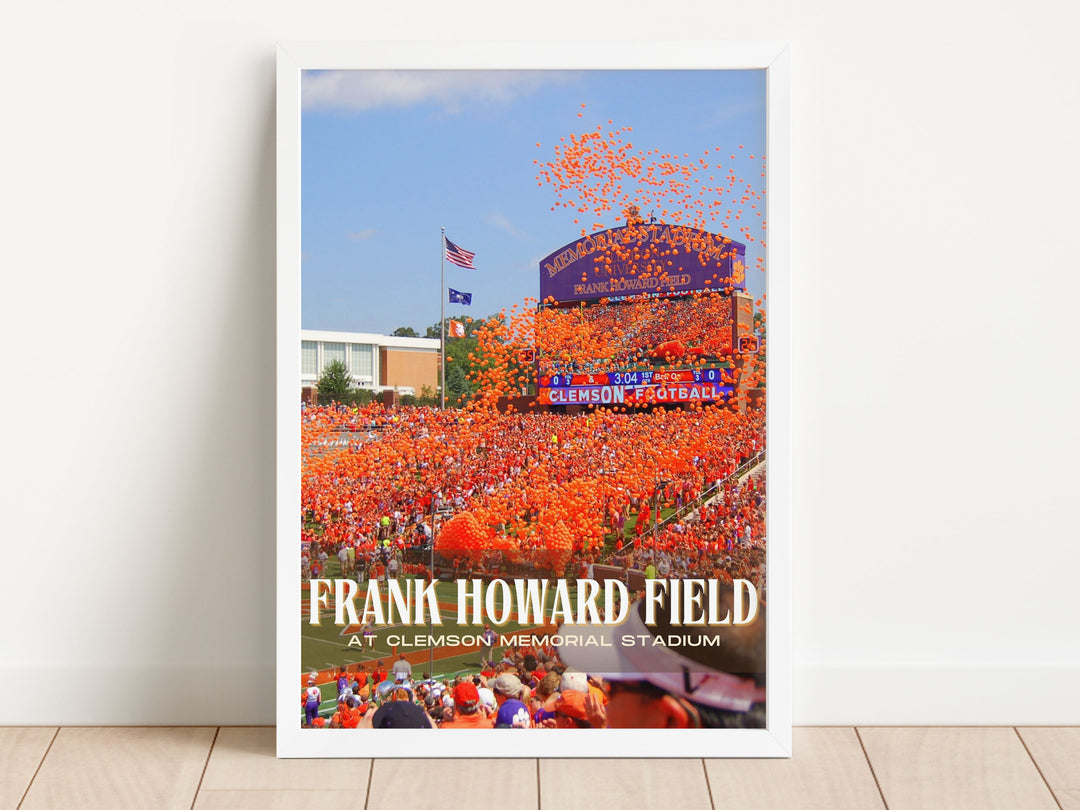 Frank Howard Field Stadium Football Wall Art