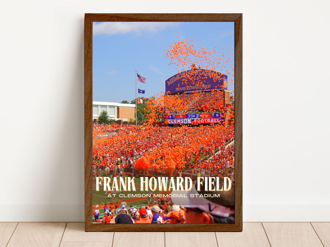 Frank Howard Field Stadium Football Wall Art